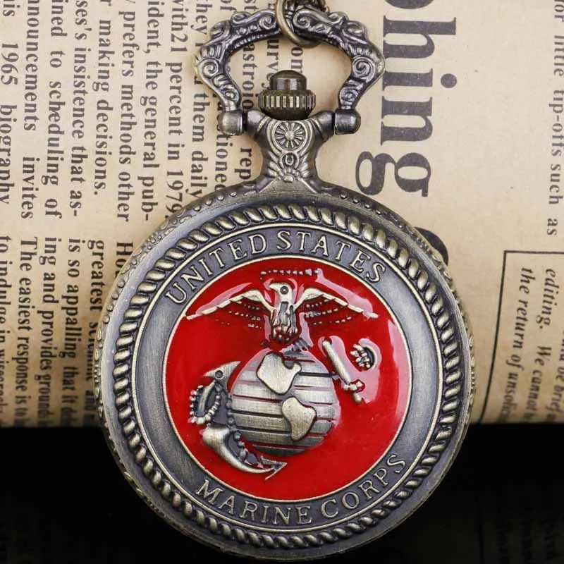 Часы наручные мужские бронзовые в стиле ретро винтажные карманные морской