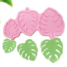 Силиконовая форма для украшения тортов Monstera, силиконовая форма для украшения тортов, инструменты для украшения тортов, пластырь, шоколадные конфеты