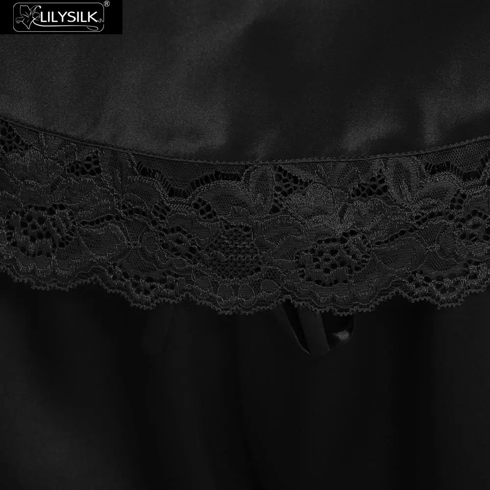 Женский топ LilySilk из чистого шелка 100 22 momme без шорт Роскошный натуральный мягкий