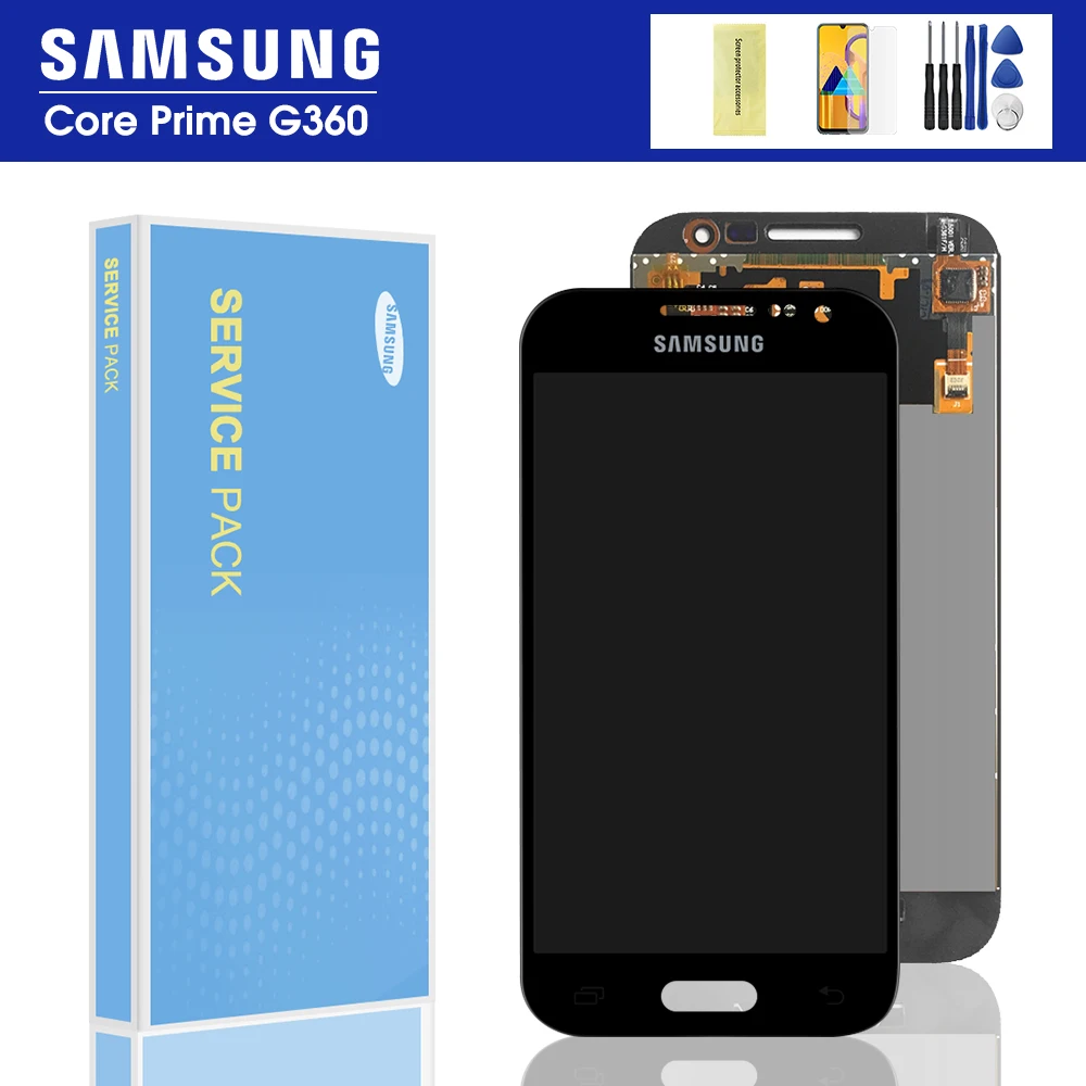 Дисплей 4 5 дюйма для Samsung Galaxy Core Prime G360 G360H сенсорная панель с дигитайзером и ЖК