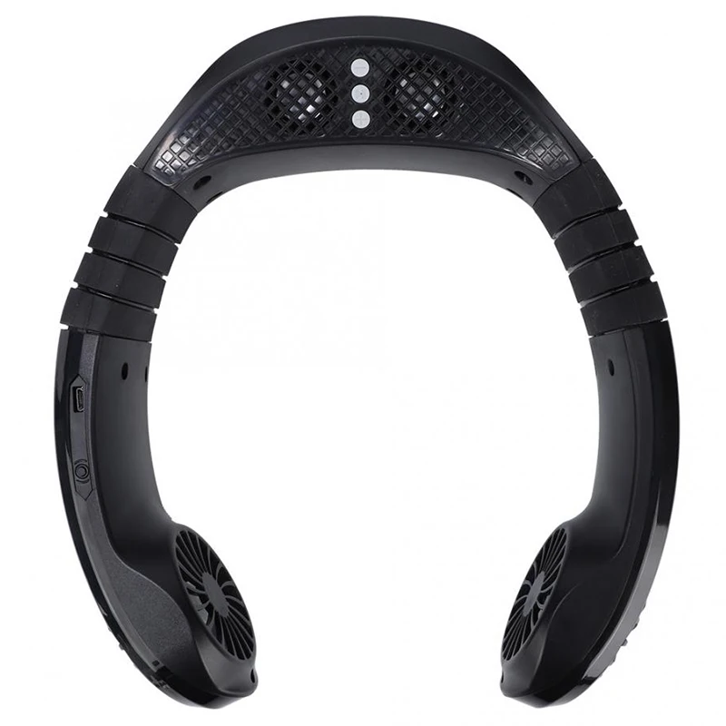 Мини-вентилятор для шеи с функцией Hands Free зарядка через USB Bluetooth плеер портативный