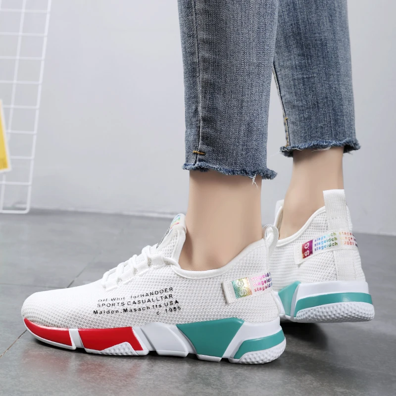 Кроссовки-носки женские из дышащей ткани спортивная обувь для ходьбы и бега