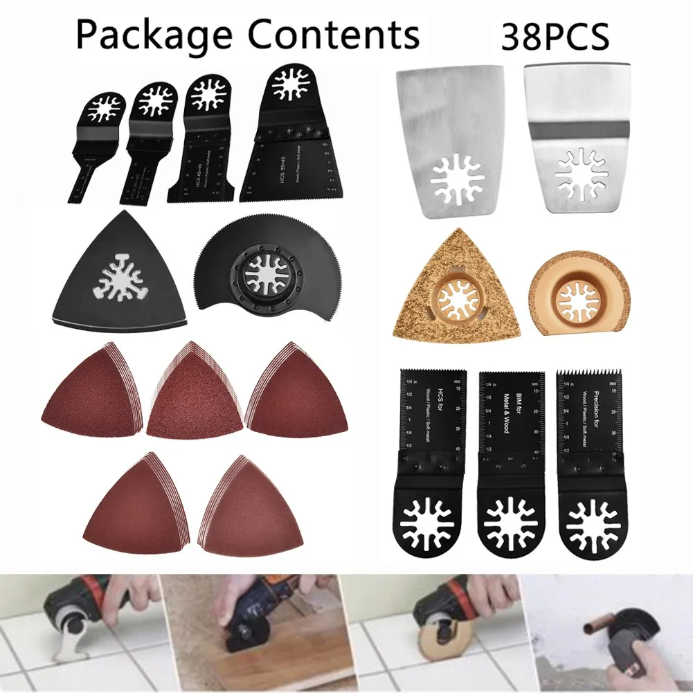 

Oscillating Saw Blade Multi Tool Cutter Set Durable Portable High quality