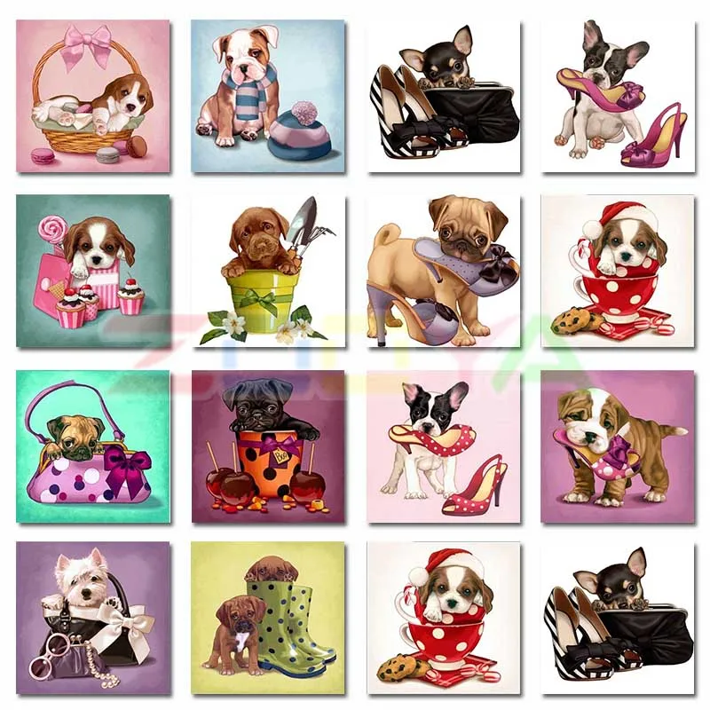 

5D Diamond Painting Cartoon Dog Full Square Diamond Mosaic Cup Christmas Gift Embroidery Picture Of Rhinestone Decor Home Lx822