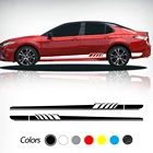 2 шт. автомобильные боковые наклейки в полоску для Toyota Corolla RAV4 Yaris CHR Prado Avensis Crown Auris Camry Land Cruiser Для Avalon Highlander
