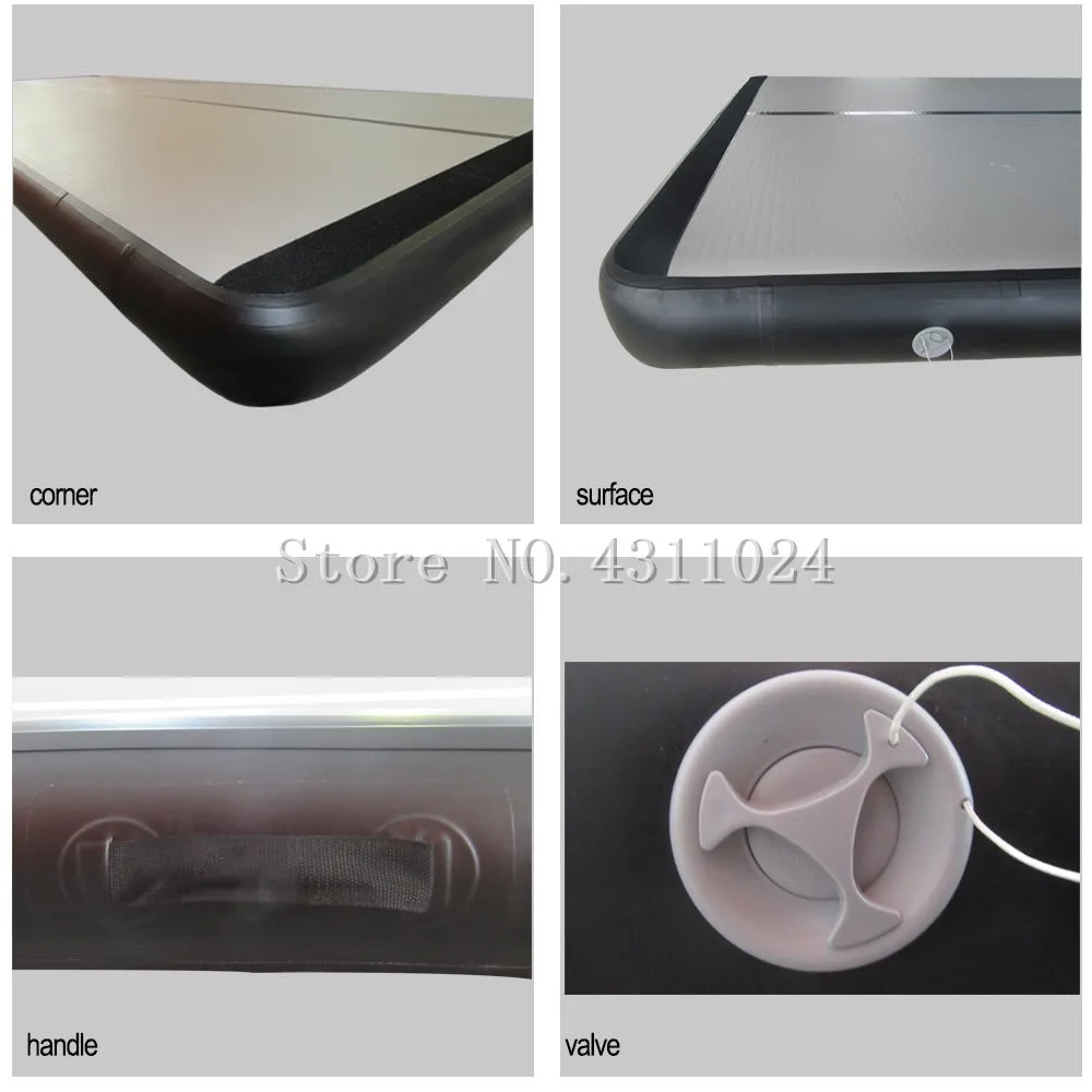 Купить Бесплатная доставка 10 м воздушная дорожка, надувной гимнастический воздушный трек коврик для акробатики 8 дюймов Толщина напольные трениро...