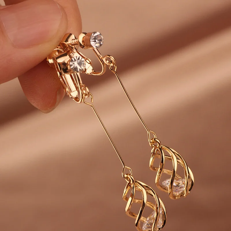 Женские серьги MYWINY с кристаллами циркония ажурные медные ювелирные ниткой |
