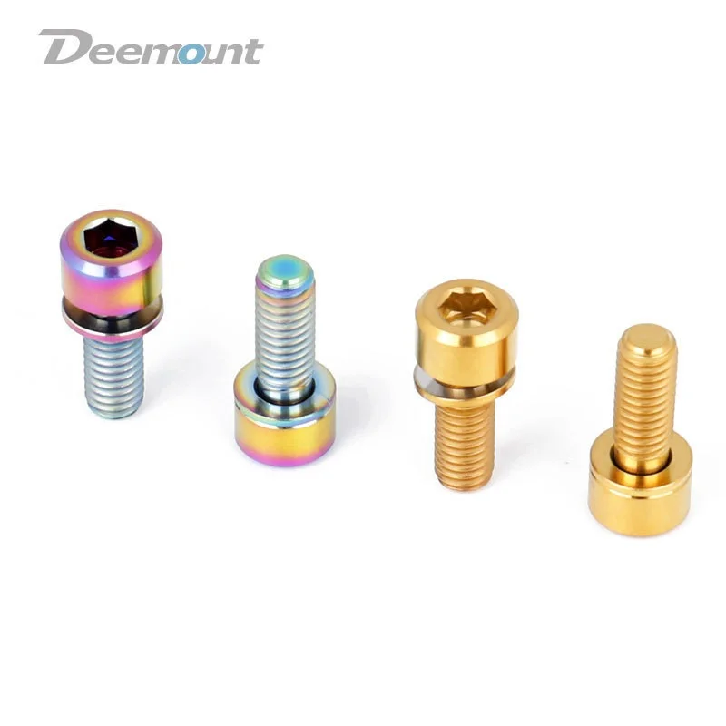 

Bike Screw M6 Ti Bolt 16mm Titanium Hexagon Head Socket Ti Screws Fastener Bolts for Disc Brake Caliper Fix Crank Lock Screw