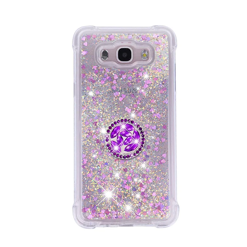 Алмазные чехлы с кольцом на палец для Samsung Galaxy A3 A5 J3 J5 J7 2016 J310 J510 J710 A310 блестящий