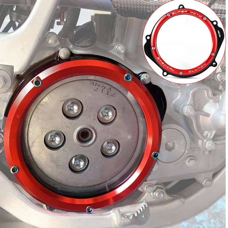 ЧПУ гонки прозрачный муфта уплотнительное кольцо Крышка для Honda CRF250X 2004-2018 2017 CRF250R