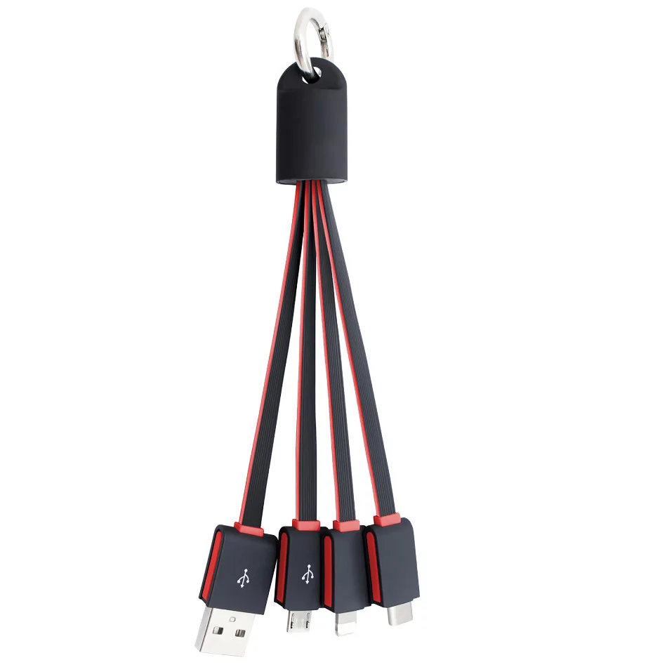 Светящийся брелок 3 в 1 Micro USB Type C зарядный кабель гитара дизайн Дата для iphone