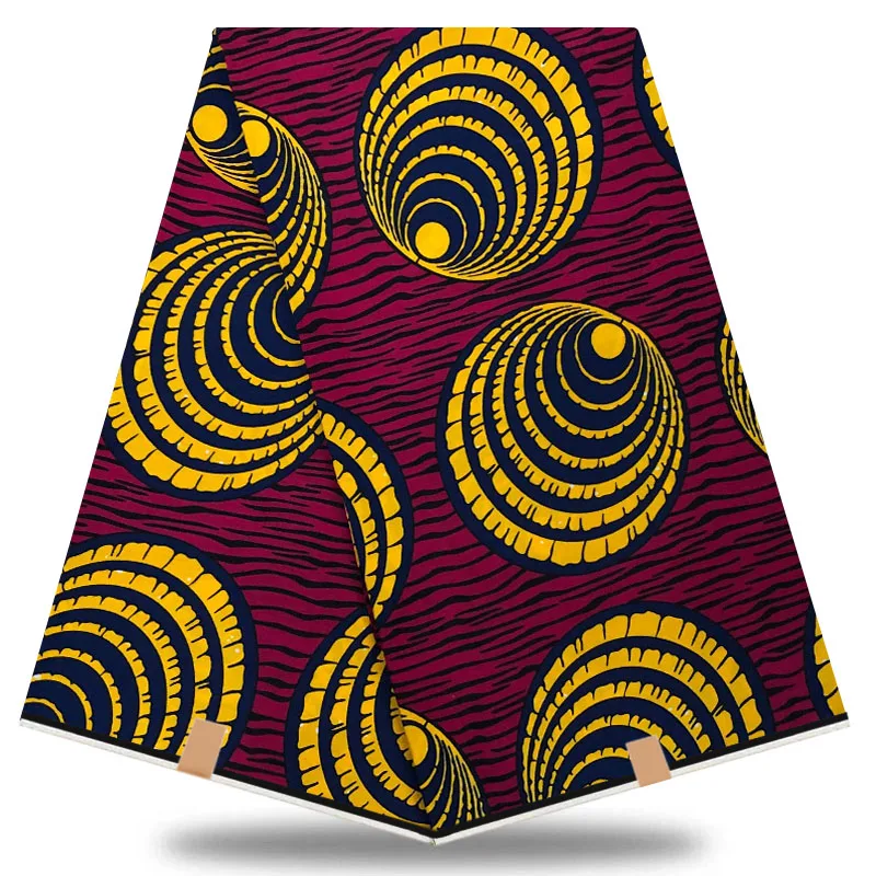 Модная африканская ткань из воска Анкары настоящий принт 100% хлопок 6 ярдов/партия