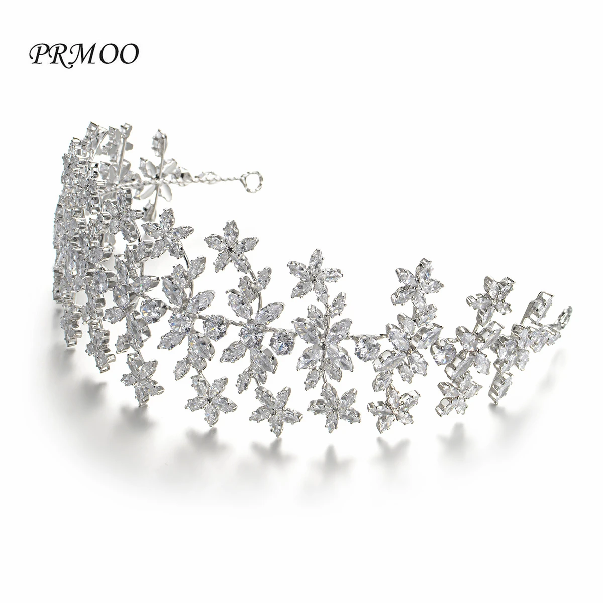 PRMOO диадемы женские свадебные туфли лодочки с Корона свадебный цветок волосы