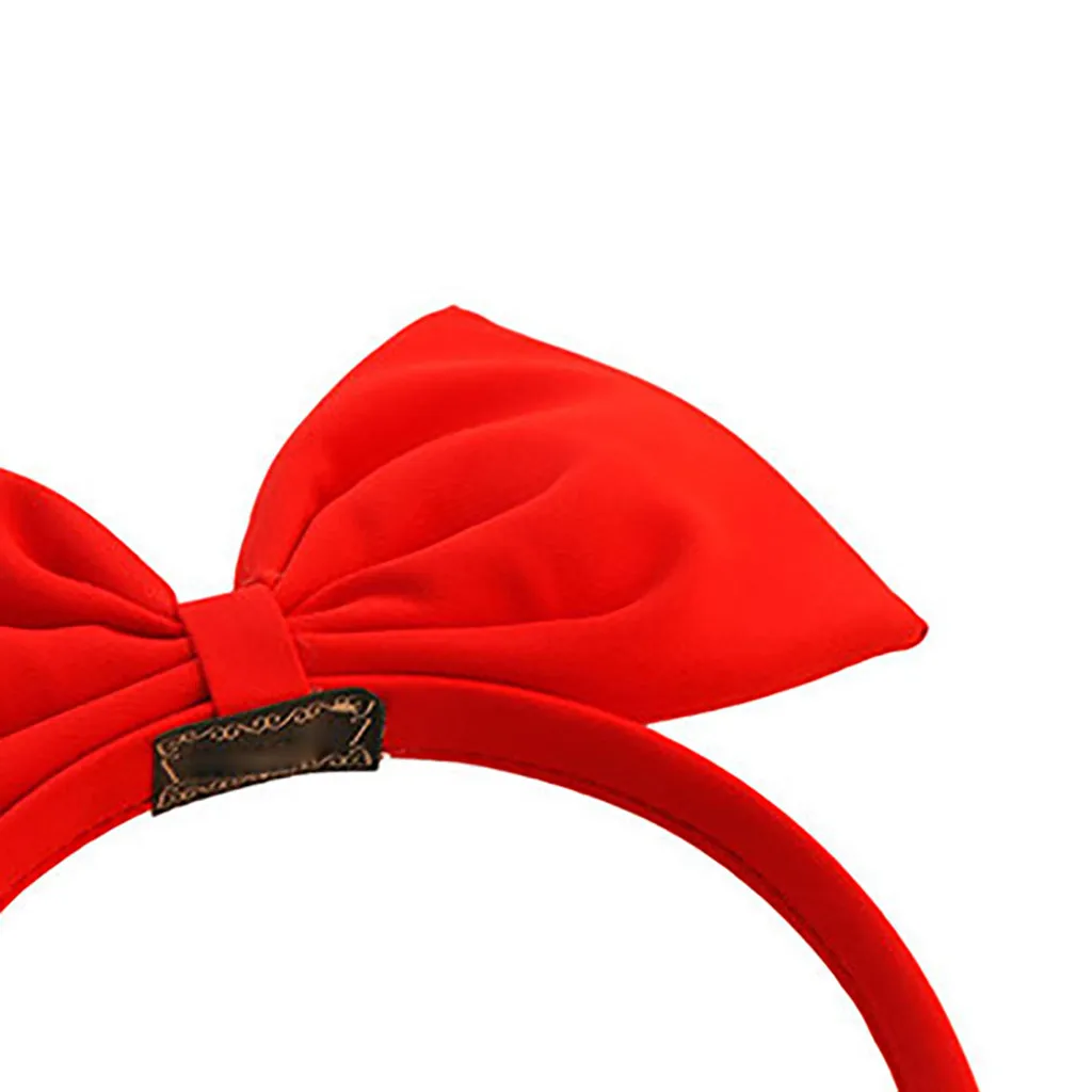 Плюшевая лента для волос с красным бантом красновато-розовый костюм подарок на