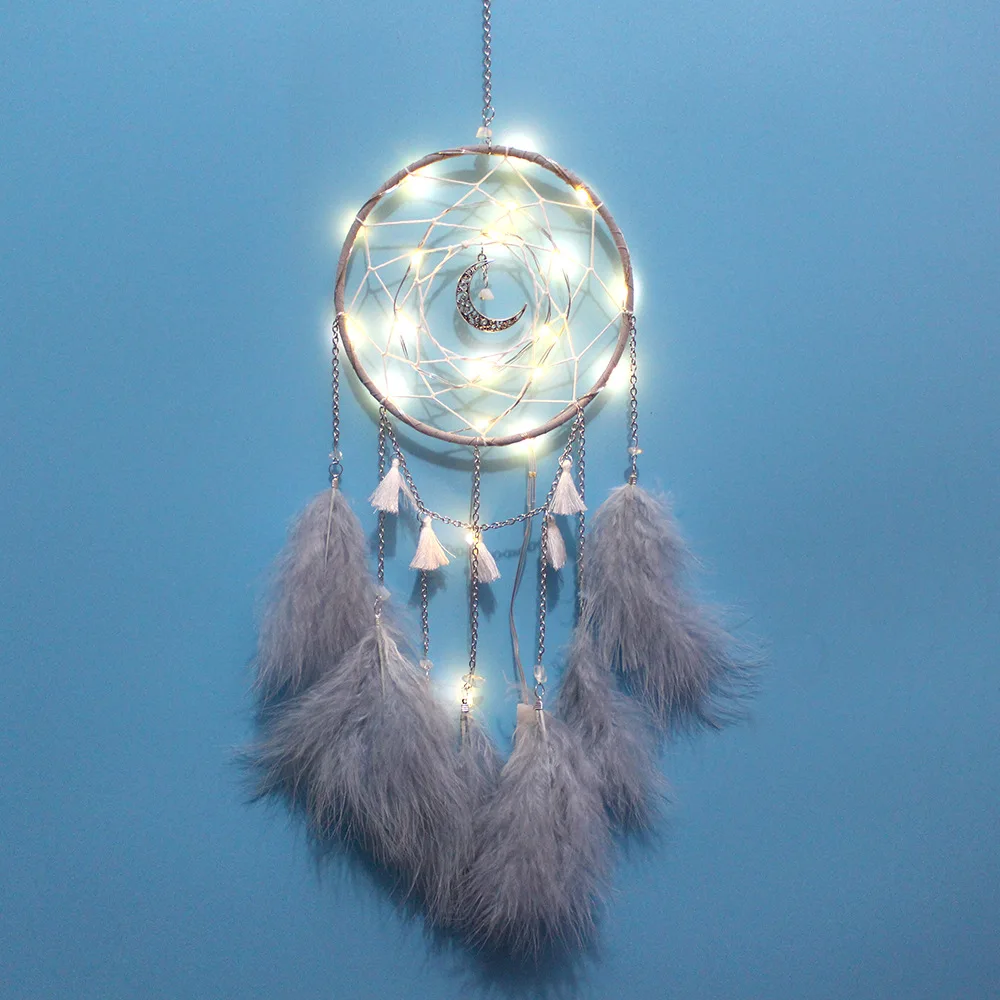 Орнамент в стиле Ловец снов Арт-подвесные украшения перо-шарик ветра сыпучий
