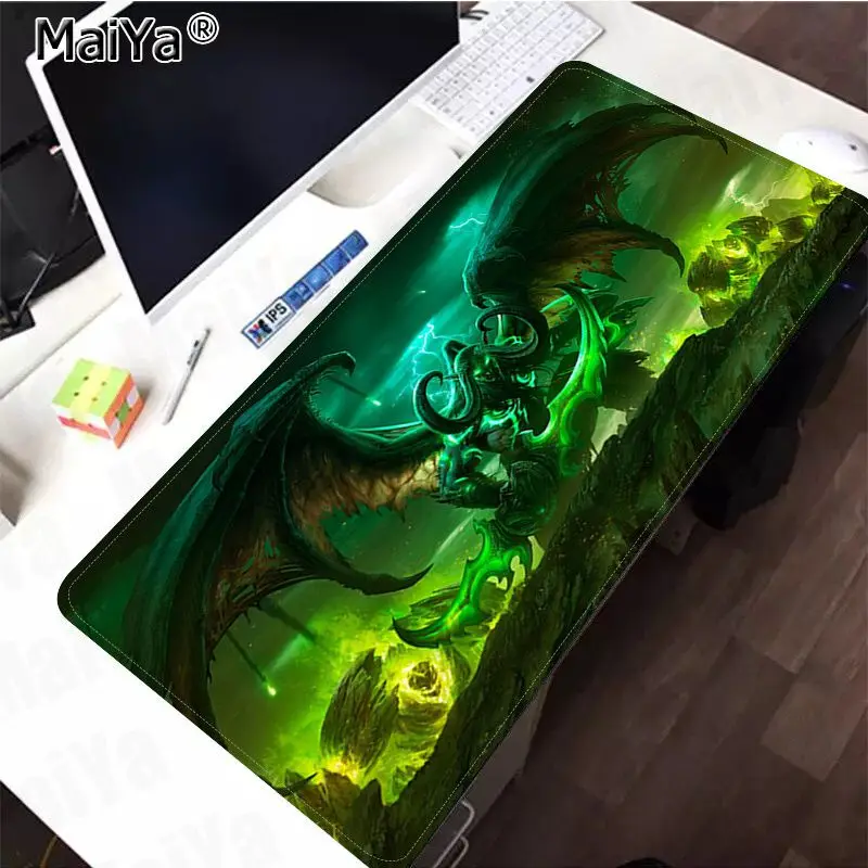 Лидер продаж винтажный классный индивидуальный большой коврик для мыши Maiya world of