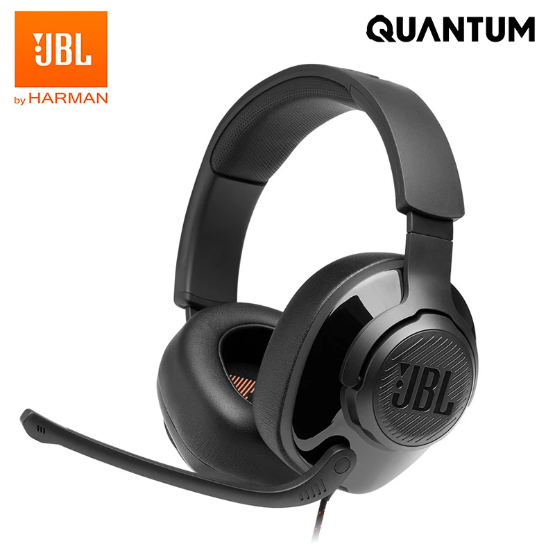 Проводные Игровые наушники JBL Quantum 200 с микрофоном складная гарнитура для