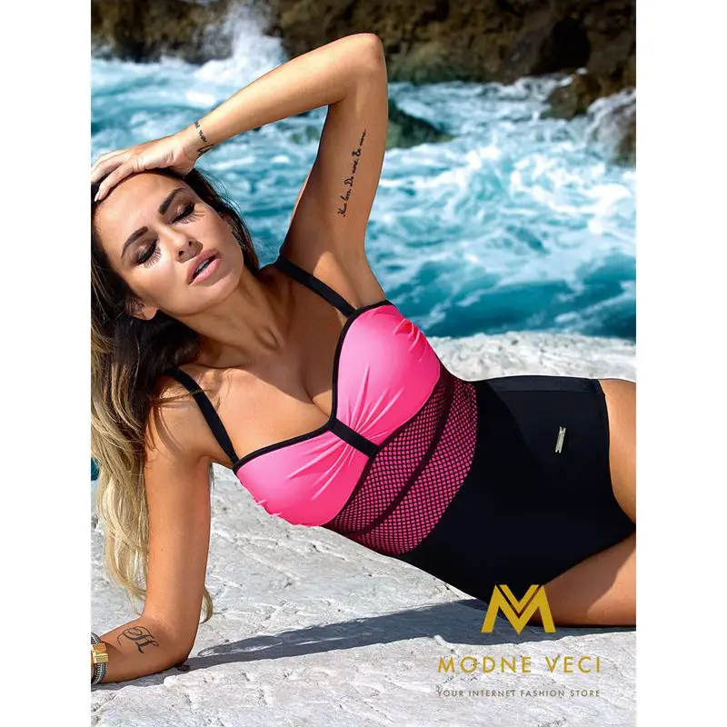 Женский слитный купальник монокини с пуш ап бюстгальтер вкладышами бикини