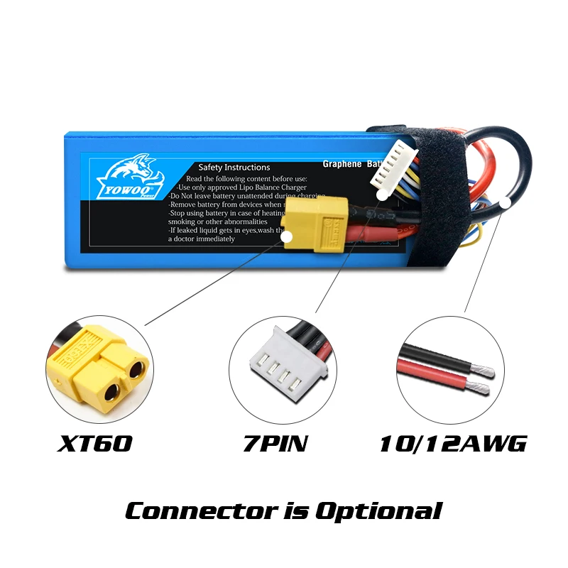 yowoo graphene lipo 3s 4s 6s батарея 111 v 148 v 222 v 4000mah 5000mah 6000mah t xt60 xt90 ec5 female 100c rc