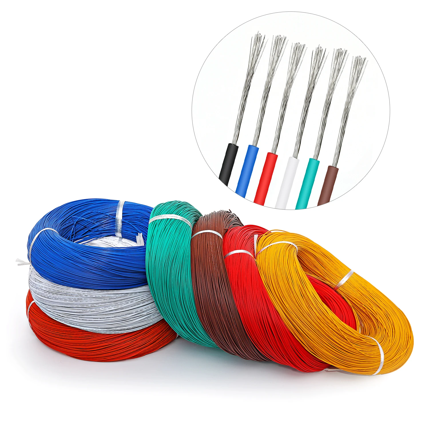 

5 Meters 5M UL1007 Wire 24awg 26 28 30 22AWG 18AWG 16AWG PVC Electronic Cable Wire
