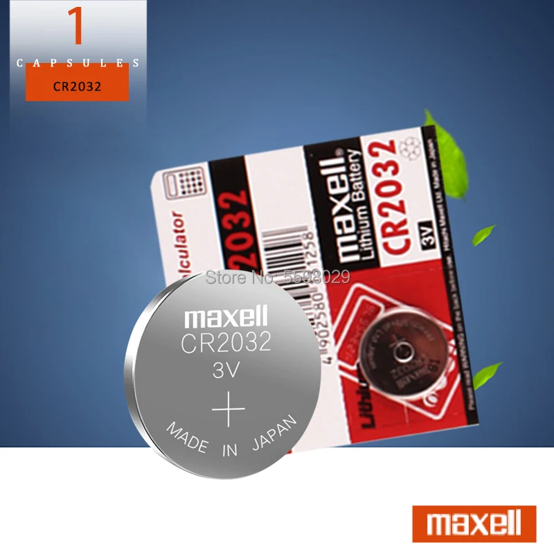 Фото 1 шт./лот для maxell CR2032 3 в 100% оригинальная литиевая батарея часы пульт