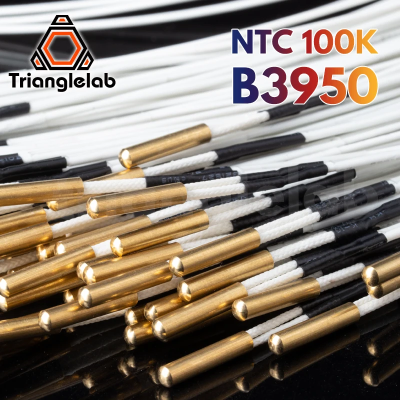Датчик картриджа термистора Trianglelab NTC 100K ohm B3950 высокая температура 280 ℃ для 3D