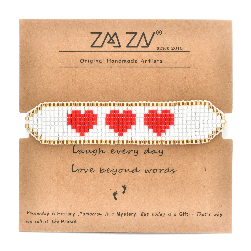 Модные очаровательные браслеты с сердечком для женщин Delica Beeds и вечерние невесты