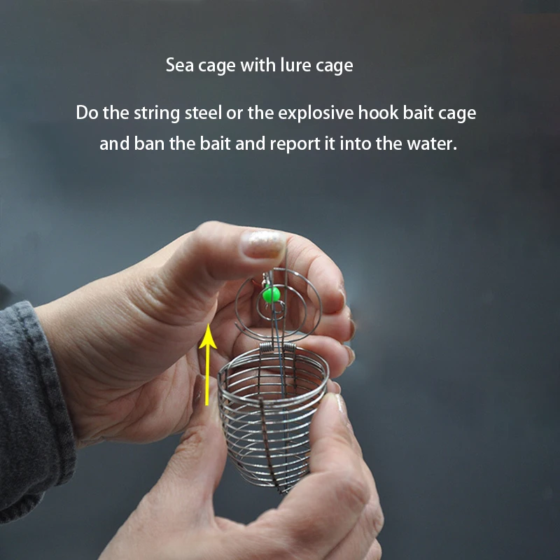 10 шт. Рыболовная Ловушка корзина Нержавеющая сталь фидер держатель Для рыбалки