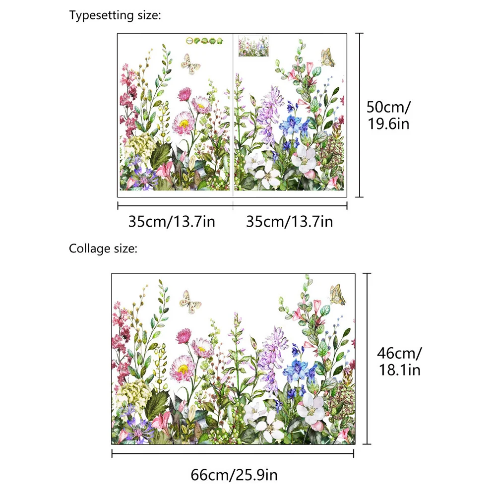 

Plant Flower Wall Sticker for Bedroom Living Room Wall Decor Kitchen Decoration Wall Decals Art Decal Mural Background