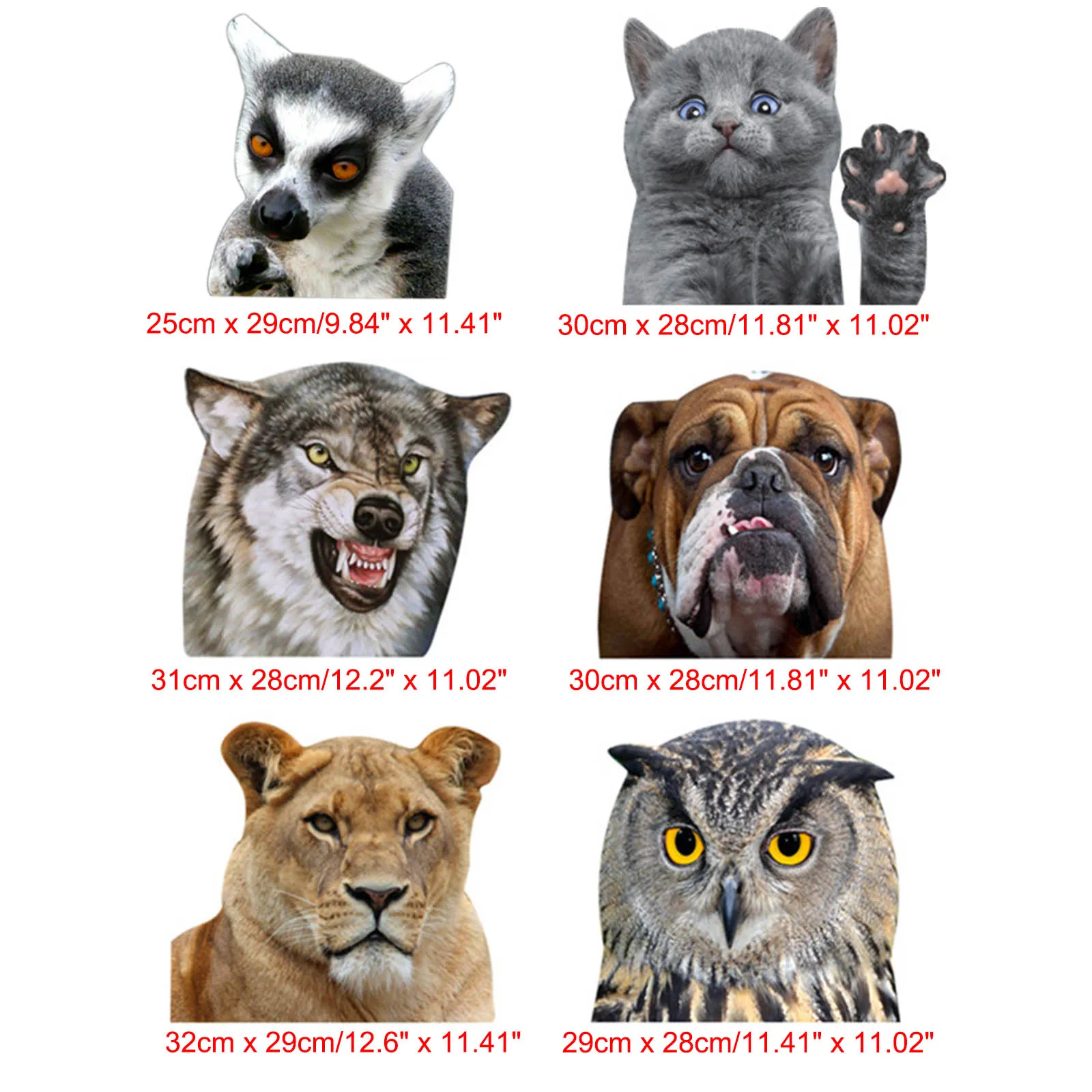

Artudatech Side Left Car Window Sticker Lemuridae Animal Vinyl Decal Funny Universal Car Accessories