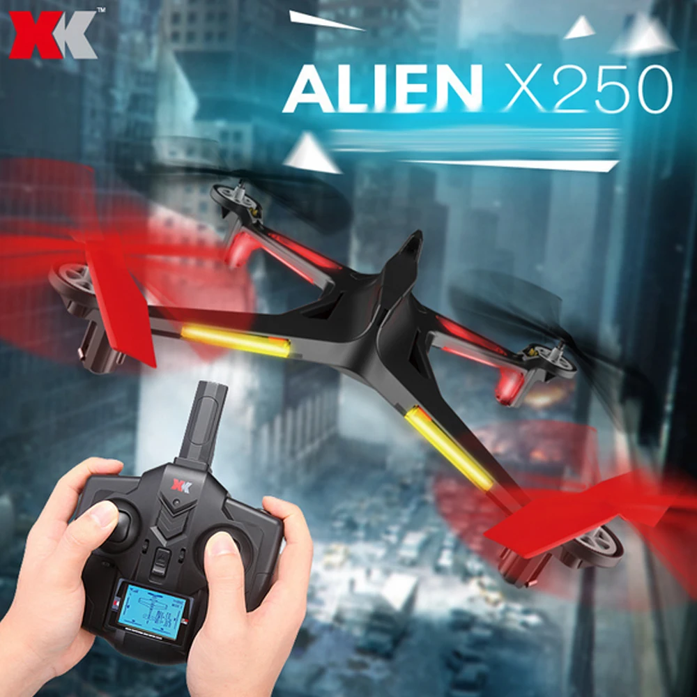 XK Alien X250 2 4G 4CH 6-осевой гироскоп RC Безголовый Квадрокоптер с одной кнопкой возврата