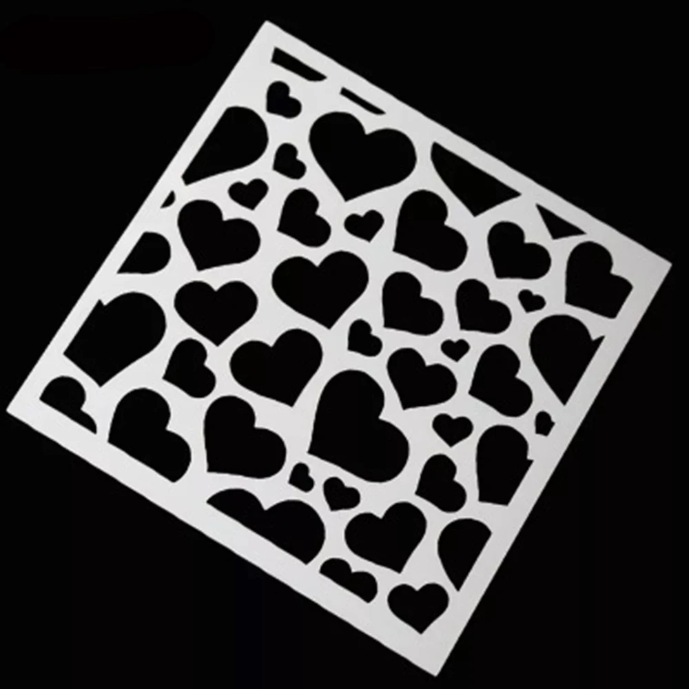 Пластиковый шаблон для спрея торта бариста трафареты инструмент украшения