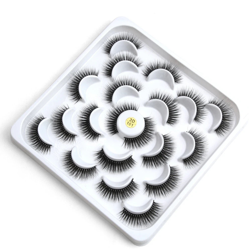 5 пар натуральный Набор накладных ресниц накладные ресницы 3D норковые волосы