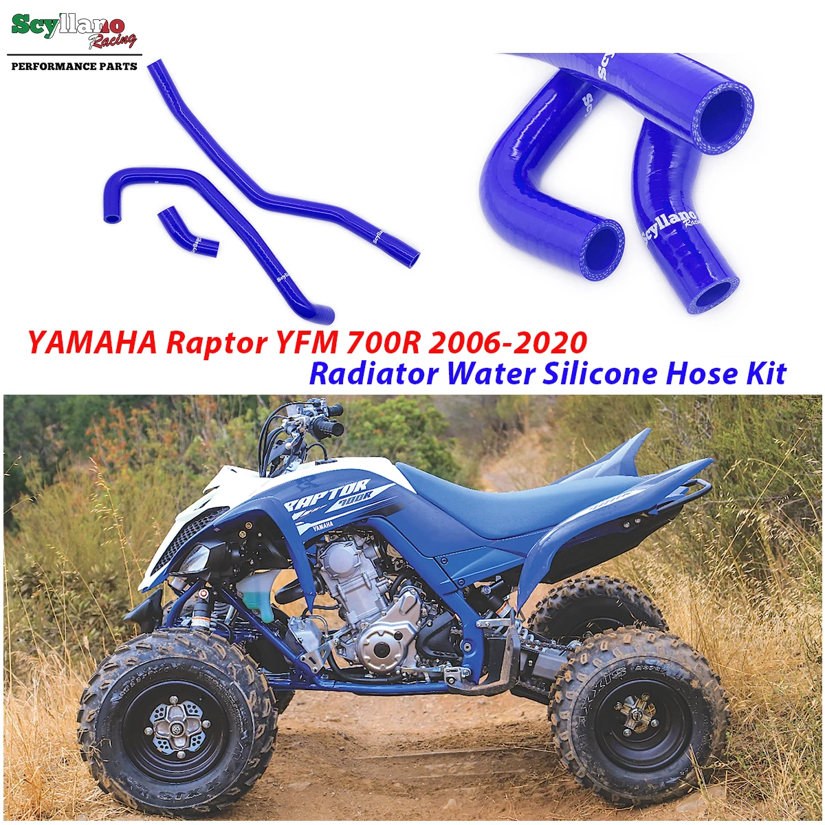 Силиконовый шланг радиатора охлаждающей жидкости для Yamaha Raptor 700 R YFM 700R 2006 до 2020 ATV