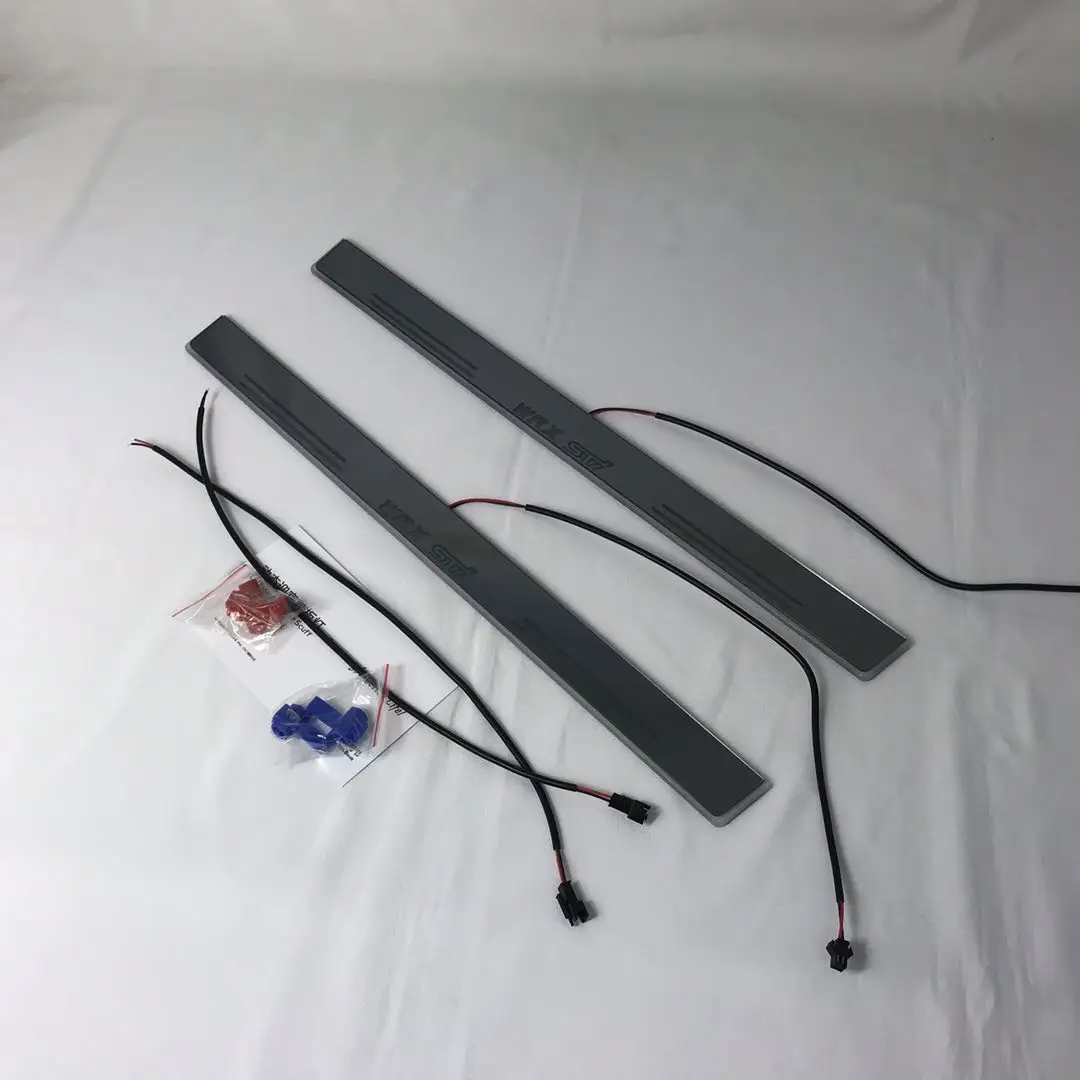 

Acrylic mobile LED welcome scooter wear plate door sill frame path light for Subaru WRX STI dedicated Flow/fixed light