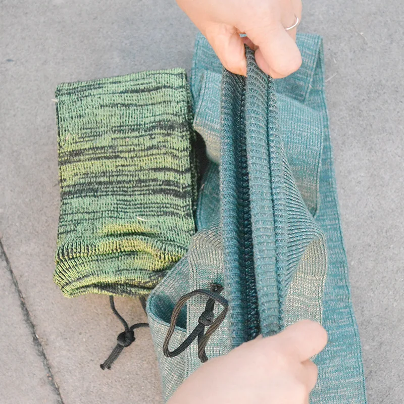 Носок для пневматической винтовки из трикотажа длиной 54 дюйма с эластичной защитой для удочки и тактическим кейсом для охоты.