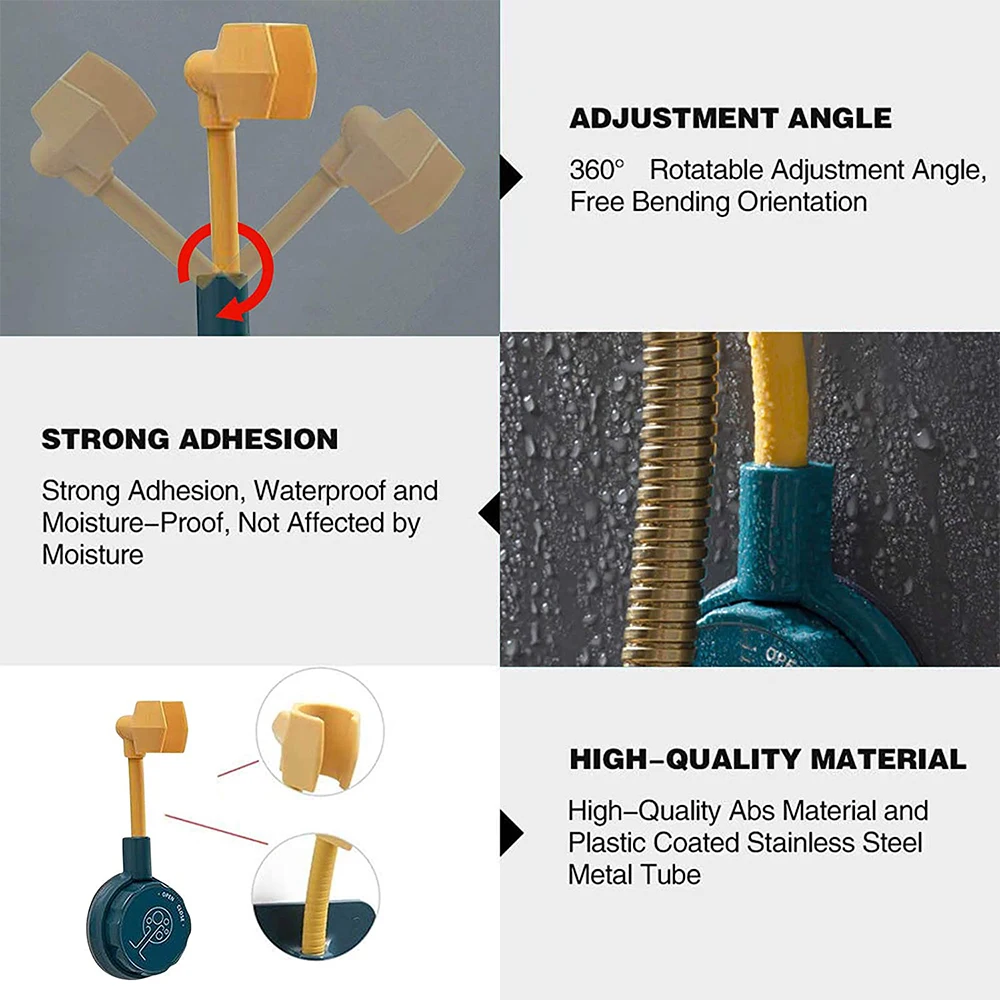 

Universal Adjustable Hand Shower Holder Suction Cup Shower Head Holder Shower Rail Head Holder Bathroom Bracket Not Fall Off