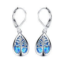 new european and american fashion tree of life drop shaped earrings exquisite jewelry for womens earrings