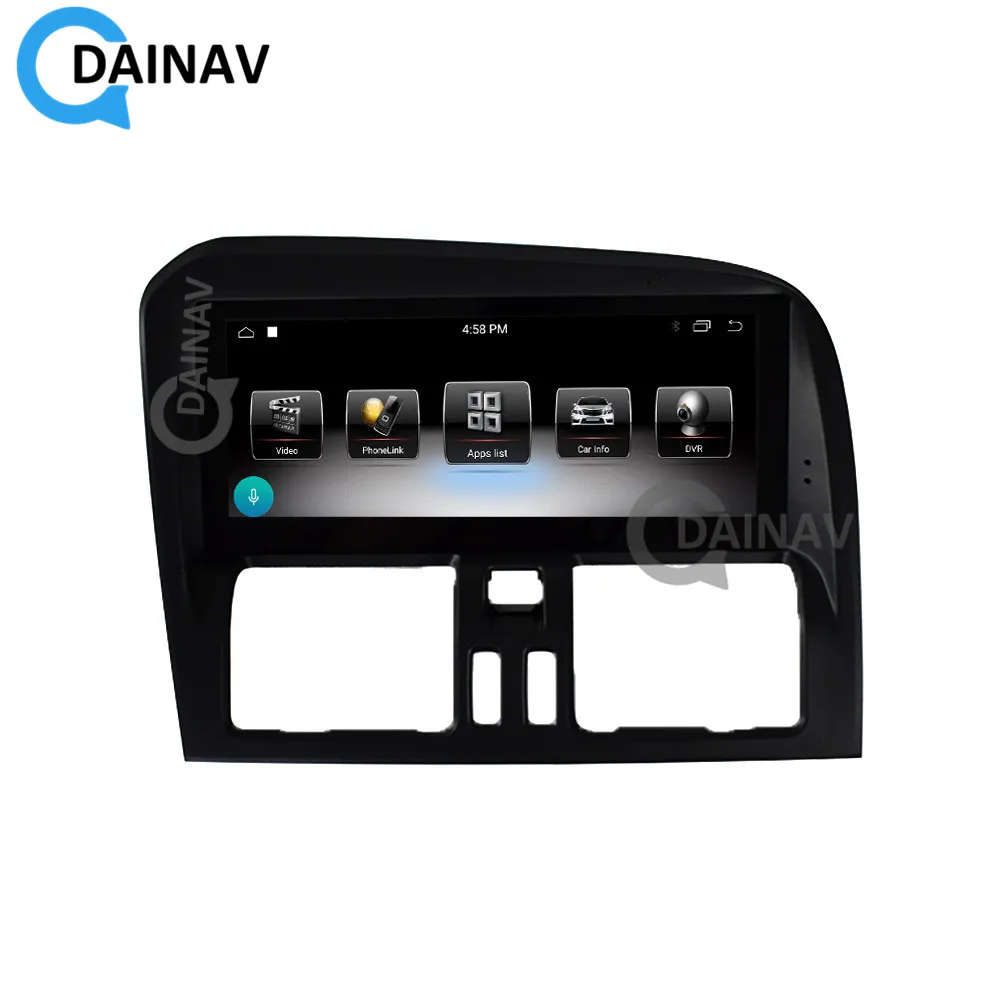 Автомагнитола на Android Авторадио в стиле Тесла для Volvo S60 V60 2011 2020 правой руки