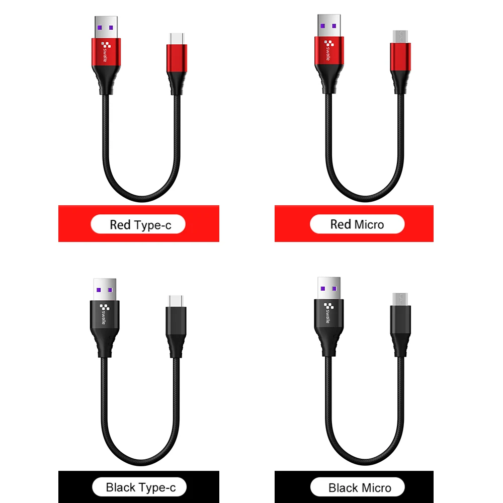 

Swalle USB Type C Cable For Huawei Mate 20 P30 P20 Pro USBC Fast Charging Charger USB-C Type-C Cable For Samsung S10 S9
