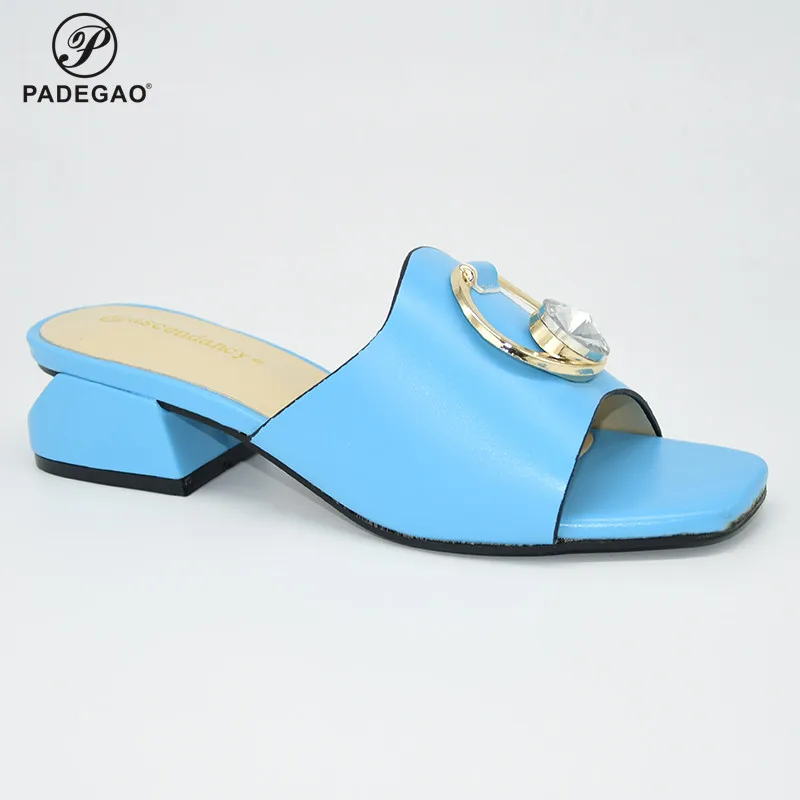 

Сандалии женские в нигерийском стиле, элегантные туфли-лодочки, вечерняя Обувь, летние тапочки, хорошего качества