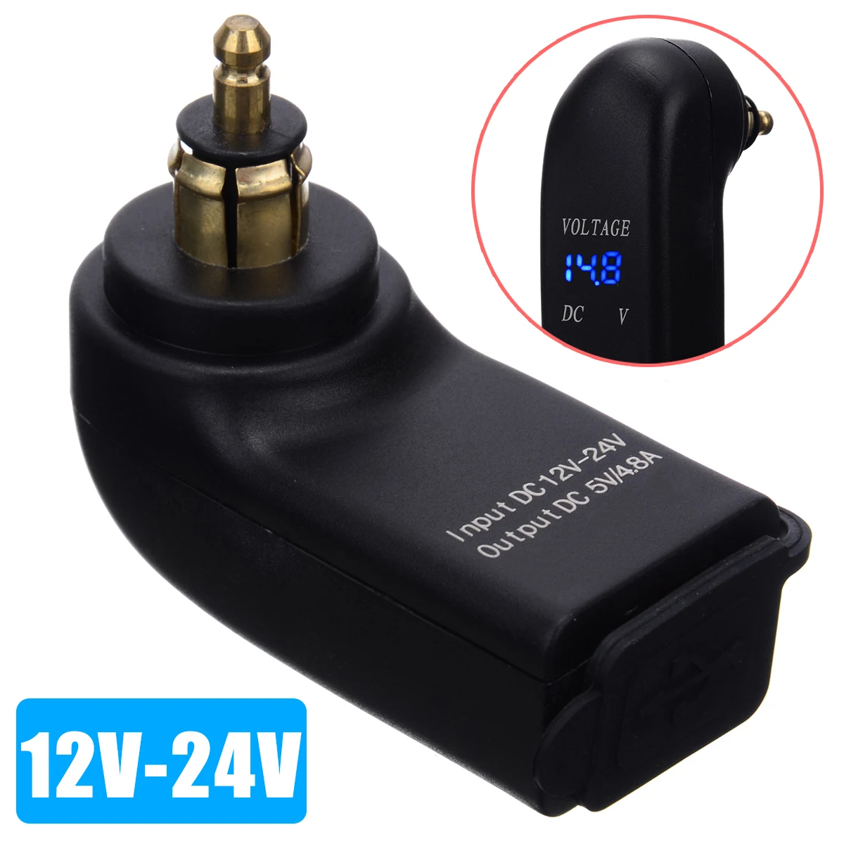 Mayitr 1 шт. 12-24 В 4 8 а зарядное устройство для мотоцикла с двумя USB-портами BMW Hella DIN Plug