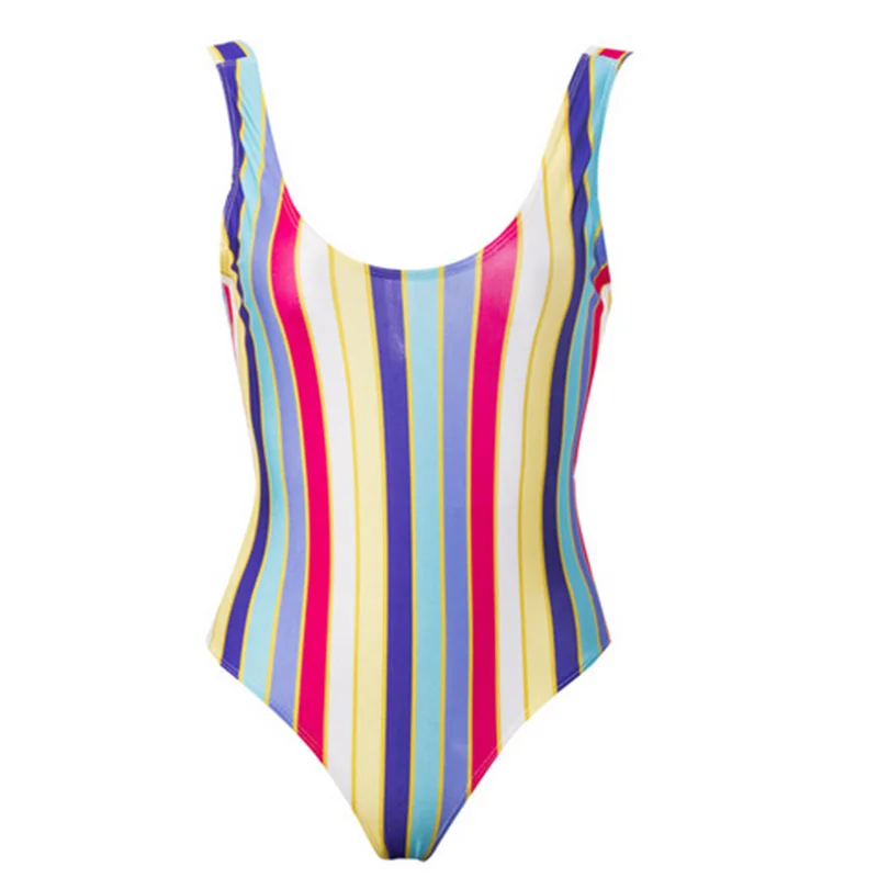 Женский цельный купальник сексуальный полосатый бикини женский 2020 | Спорт и