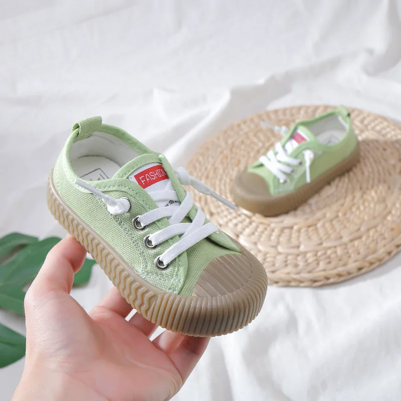 

Breathable Baby Canvas Shoes Unisex Anti Slip Soft Bottom Kids Sneakers Tennis Shoes White Zapatillas Ninas Casual Shoes BE50SH