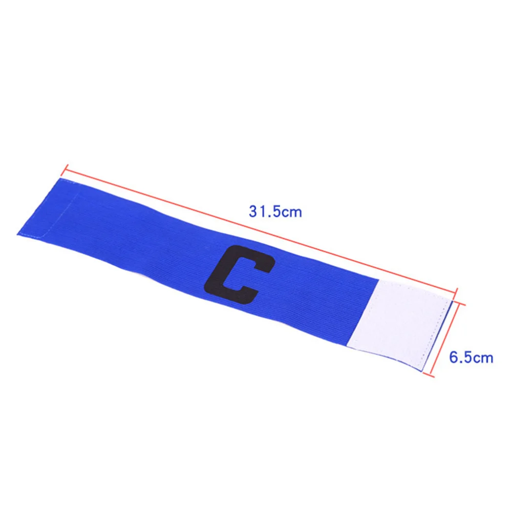 

5 Pcs Football Soccer Elastic Captain Armband Adjustable Soccer Rugby Basketball Player Bands 5 Colors
