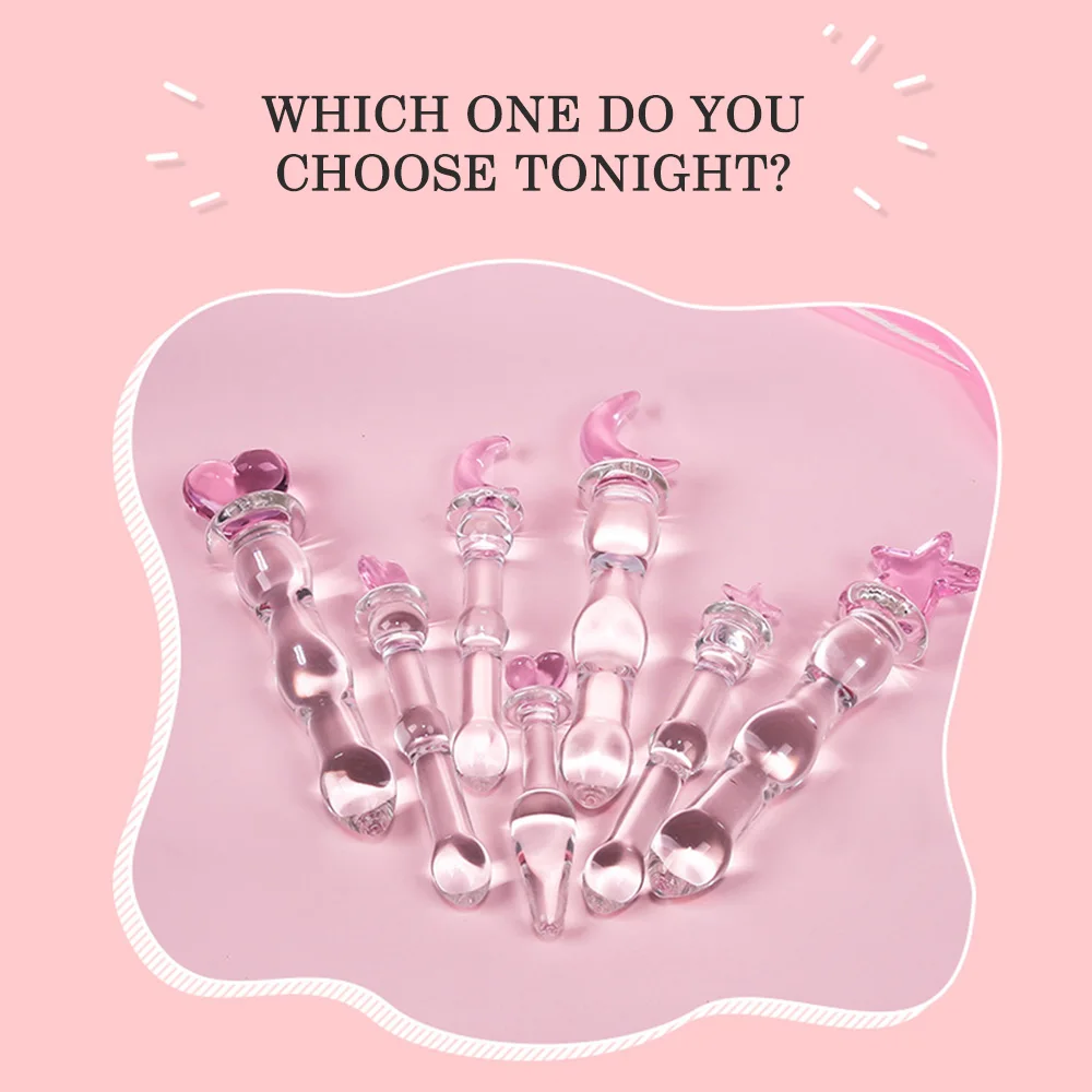 BigBanana стеклянные анальные пробки шарики массаж простаты для мужчин женщин