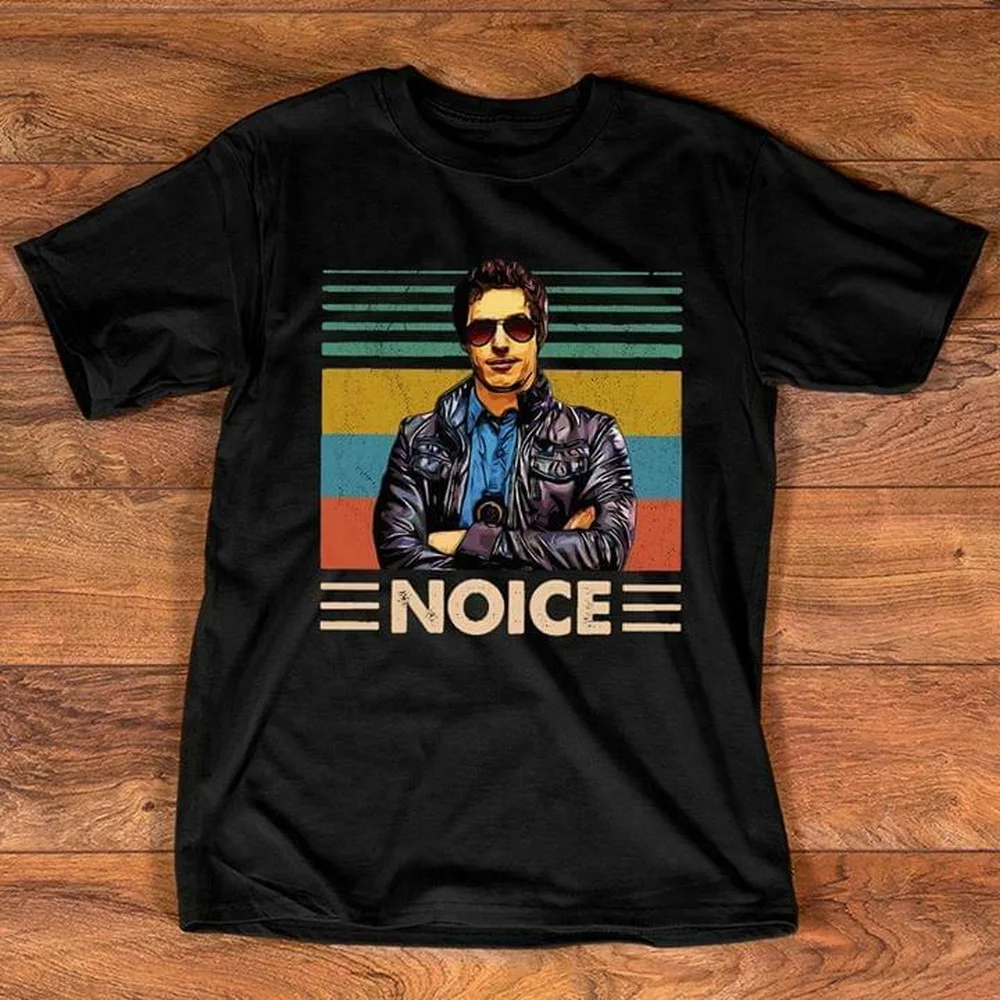 Jake Peralta Brooklyn 99 Noice футболка Черная Хлопковая мужская S 3XL для бодибилдинга|Мужские
