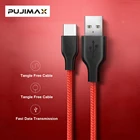 USB-кабель PUJIMAX Type-C 3A, кабель для быстрой зарядки и передачи данных, нейлоновый плетеный кабель для Huawei P9P20Mate20XiaomiSamsung S9