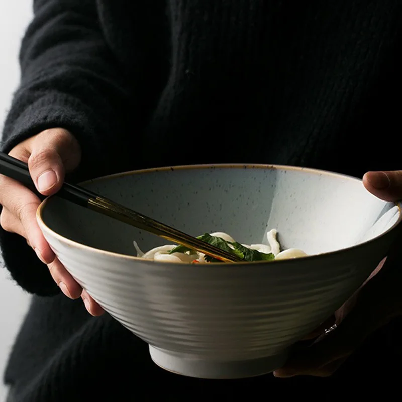 

Миска Для рамен, миска для лапши в японском стиле, керамическая миска для супа, Салатница, миска для лапши, керамическая миска, бытовая миска ...