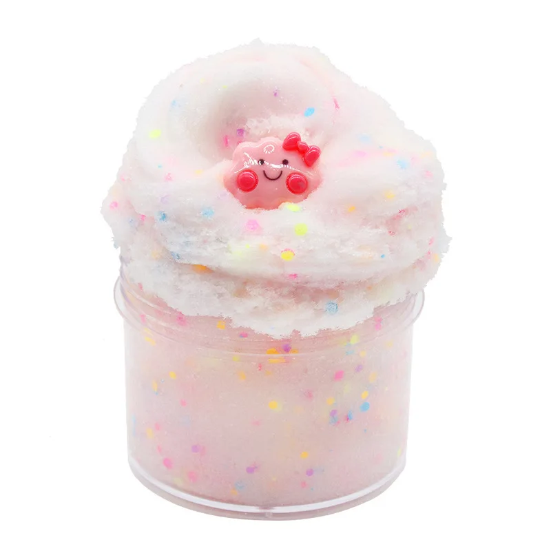 

Glow In The Dark Diy Could Slime Scented Soft& Non-sticky Stress Relief Toy Cloud Fluorescent Drawing Mud Puzzle Plaything